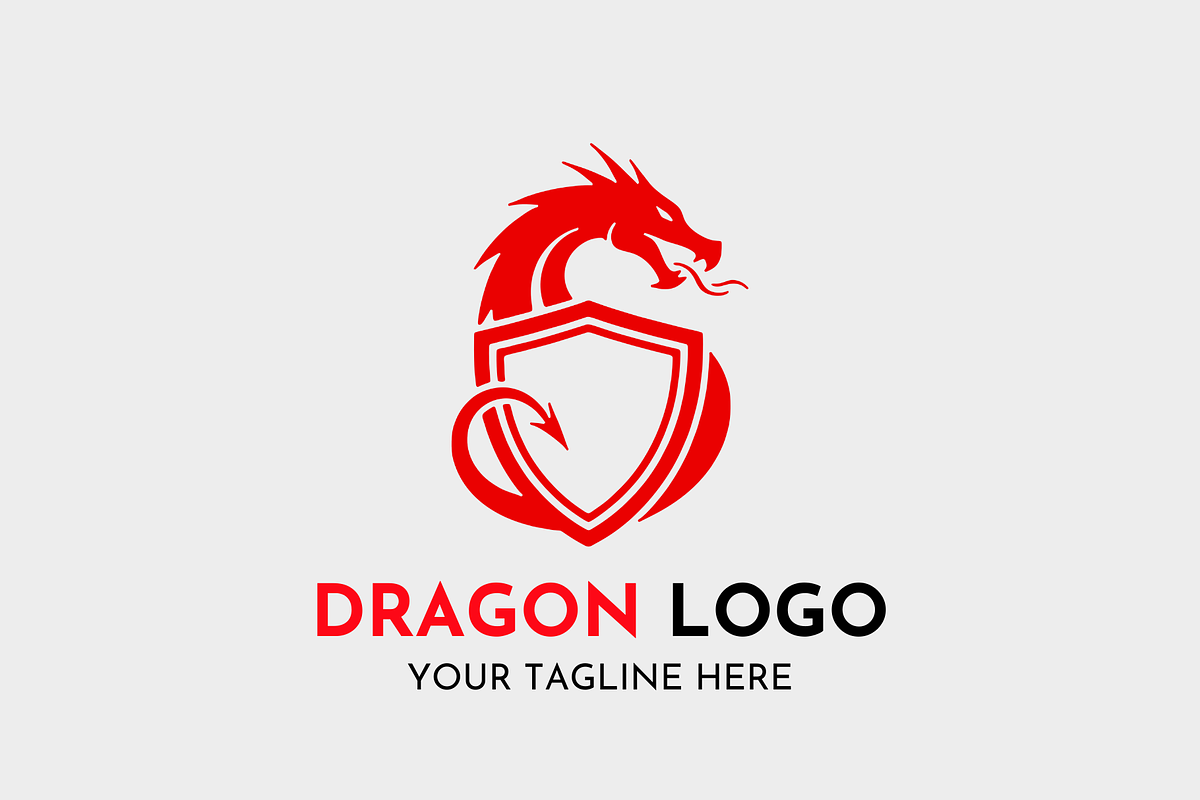 Dragon Powerful Emblem Logo Design, a Branding & Logo Template by Megafox Studio (Photo 2 of 2)