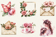 Blush Pink Mother's Day Clipart, an Illustration by OK Design (Thumbnail 4 of 5)