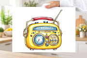 Watercolor Cozy Yellow Summer Clipar, an Empty State Illustration by SVGArt (Thumbnail 8 of 9)