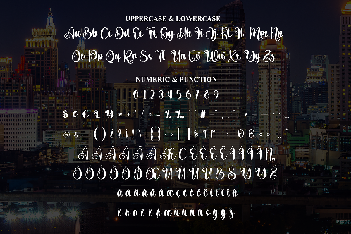 Citynight | Script Font, a Handwritten Font by Scratchones (Photo 7 of 8)