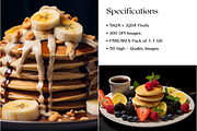 Pancakes Stock Photo, Sweet Food, a Food & Drink Photo by BrushstrokeArtGB (Thumbnail 5 of 5)