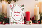 Watercolor Vintage Christmas, a Graphic by ollalya (Thumbnail 7 of 10)