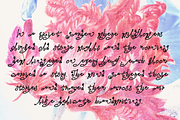 Hortus - Hand Script, a Script Font by Lilithcollageart (Thumbnail 4 of 9)
