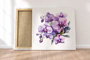 Blue flower. Watercolor clipart, a Decorative Illustration by ElenazlataArt (Thumbnail 12 of 16)