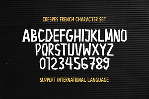 Crepes - The Cute Display Font