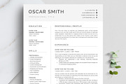 Modern Resume/CV Template - OSCAR, a Resume Template by TheStandOutResume (Thumbnail 1 of 10)