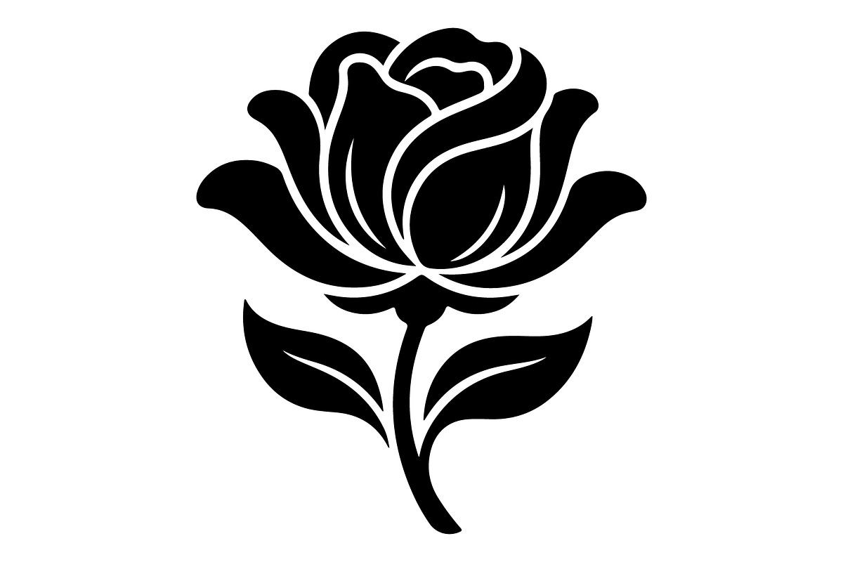 Floral Rose Lotus Silhouette, an Object Graphic by Gfx_Store (Photo 10 of 14)