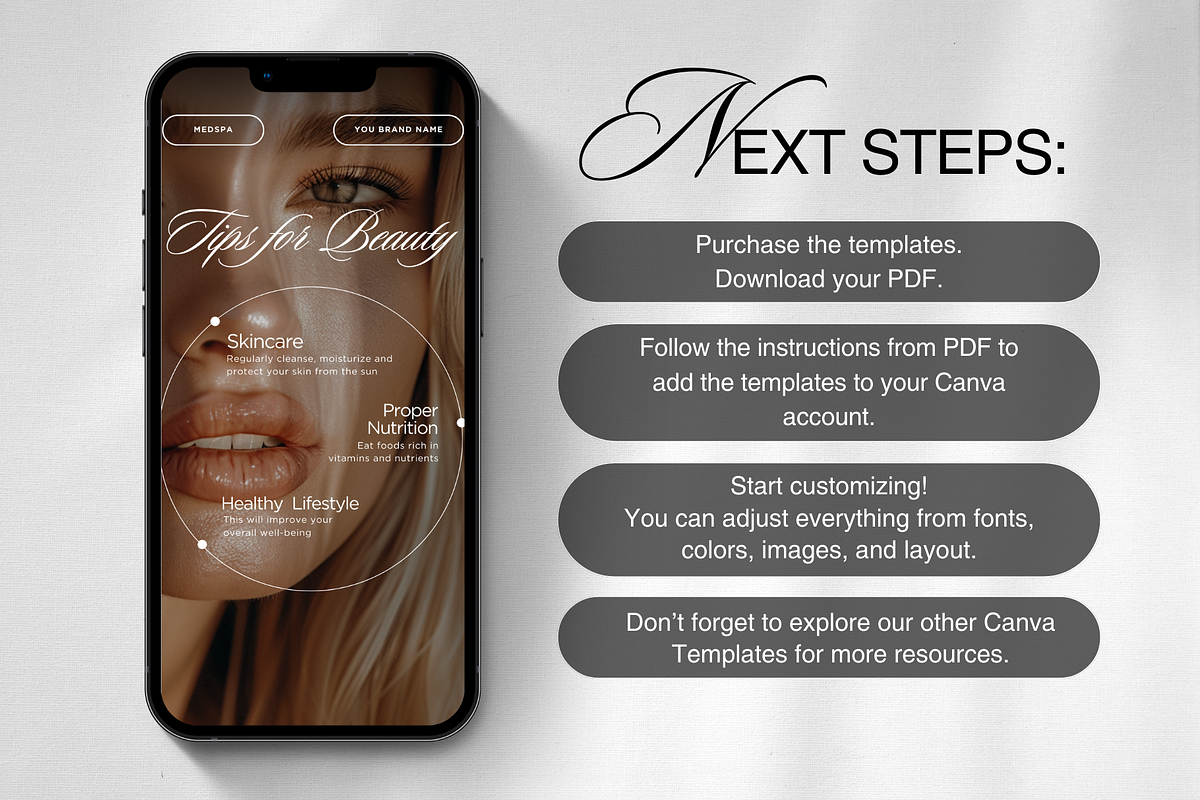 Medspa Social Media Templates Bundle, a Social Media Template by DesignsbyMariaStudio (Photo 8 of 10)