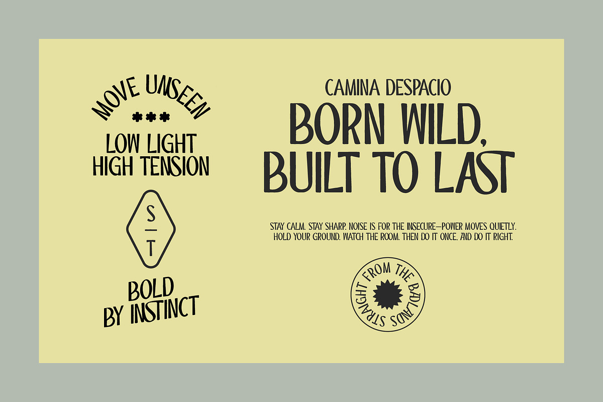 ST Camino Frontera - Western Display, a Sans Serif Font by Type it Easy (Photo 9 of 11)