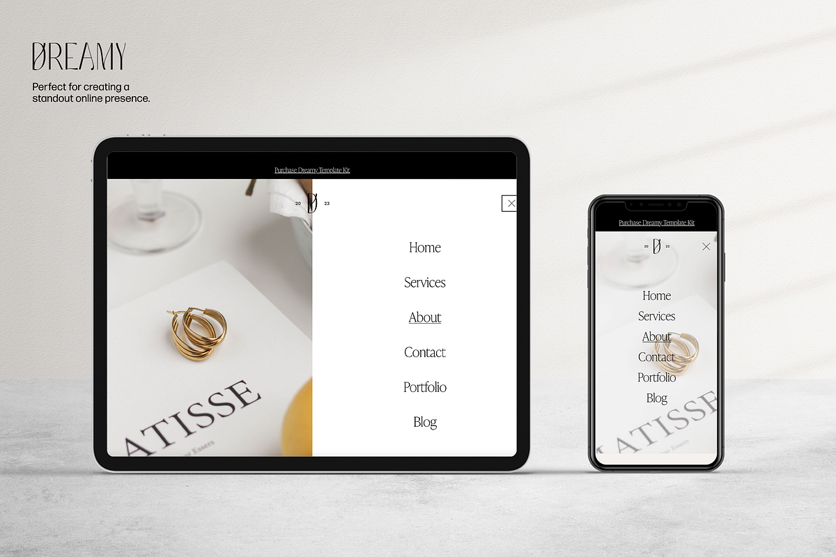 Squarespace Website Template DREAMY, a Squarespace Template by StudioHuomenta (Photo 3 of 11)
