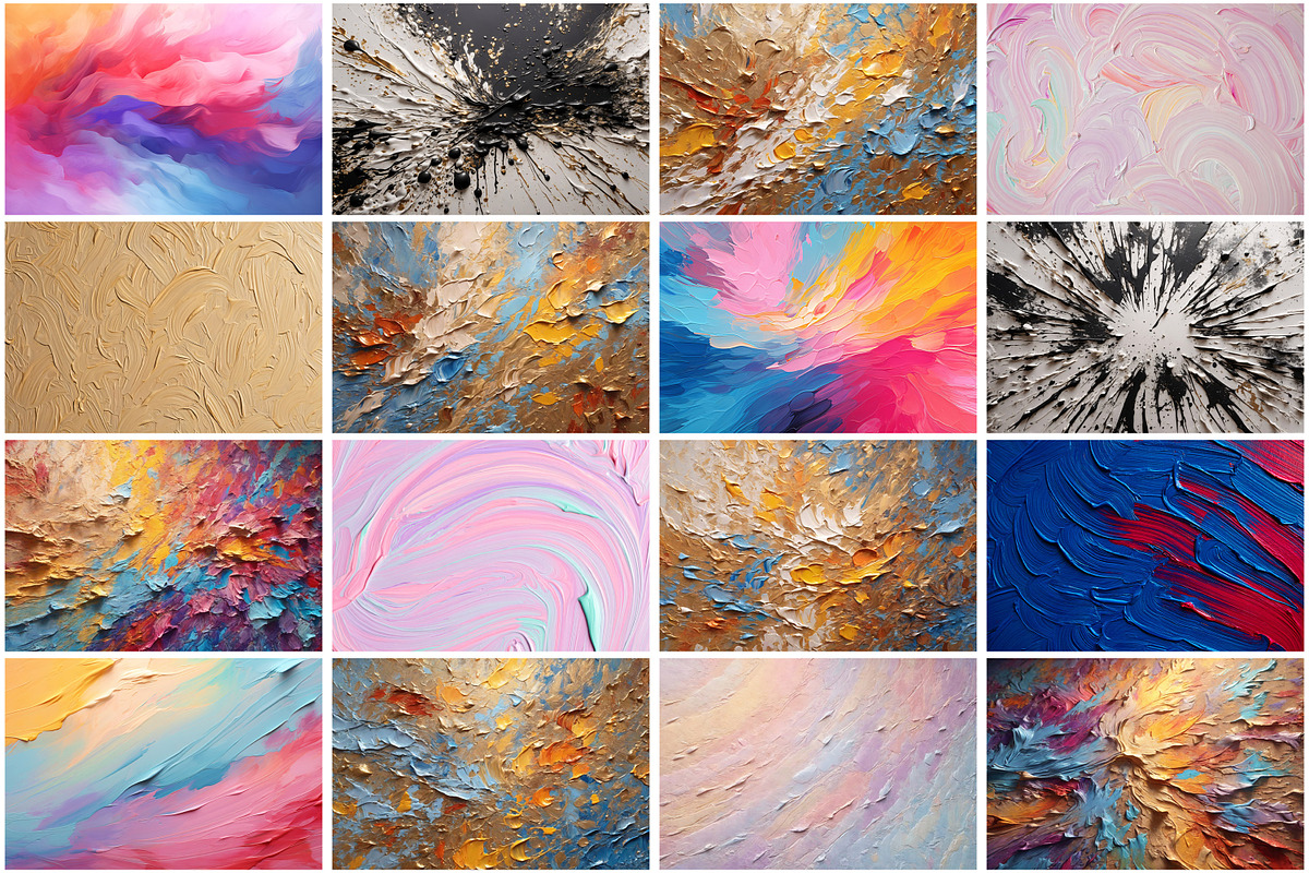 Oil Paint Texture Background, a Texture Graphic by Forhadx5 (Photo 2 of 7)
