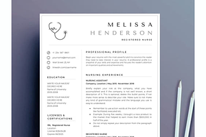 Registered Nurse Resume Template, Cv