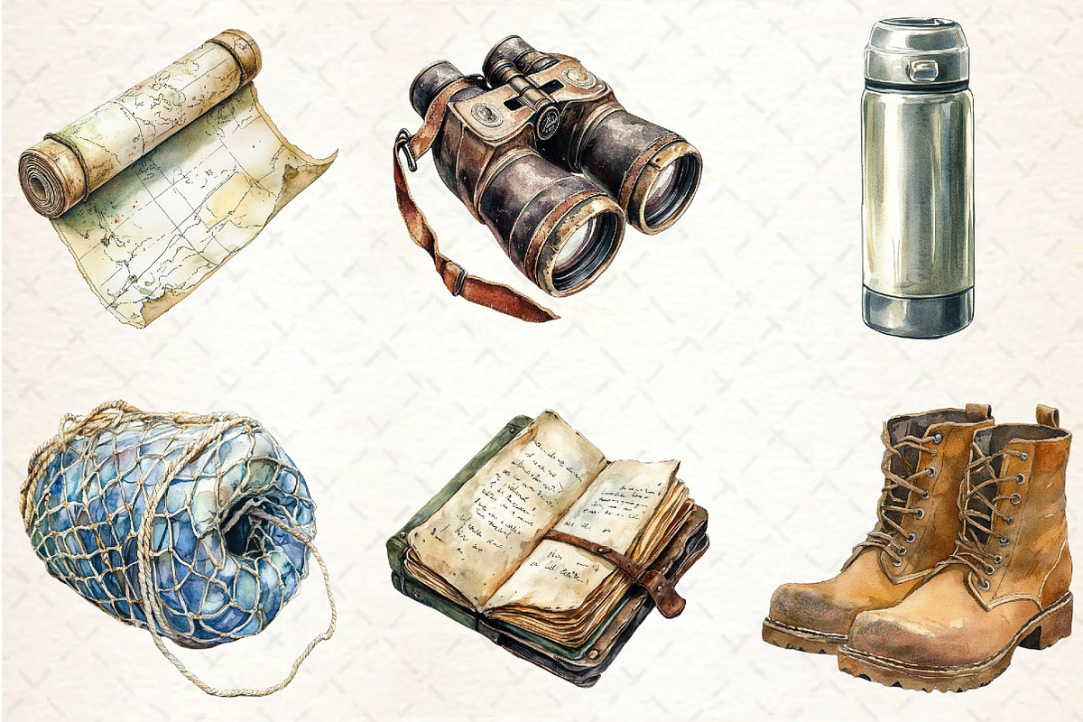 Summer fishing Equipments Clipart, an Illustration by Rose Art (Photo 3 of 4)