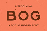 Bog | A Bold Hand Made Font, a Sans Serif Font by Liam MacSweeney's (Thumbnail 1 of 6)