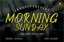 Morning Sunday San serif style fon