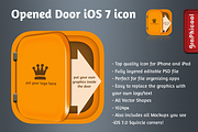 iOS 7 app icon - Opened Door, an Icon by Graphicool (Thumbnail 1 of 3)