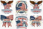 Patriotic USA Clipart 4th July PNG, a Seasonal Illustration by SugarCloudStudioArt (Thumbnail 1 of 5)