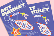 Modern Art Market Flyer, a Flyer Template by Gumico Studio. (Thumbnail 3 of 3)