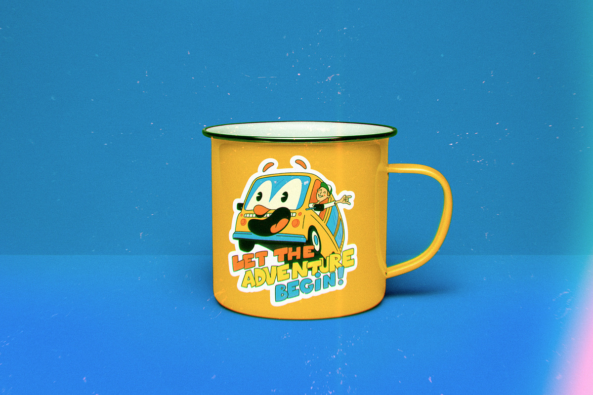 Retro Stickers. Wanderlust pack., an Object Graphic by Red Monkey (Photo 11 of 14)