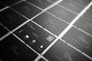 Metro Dark Business Card