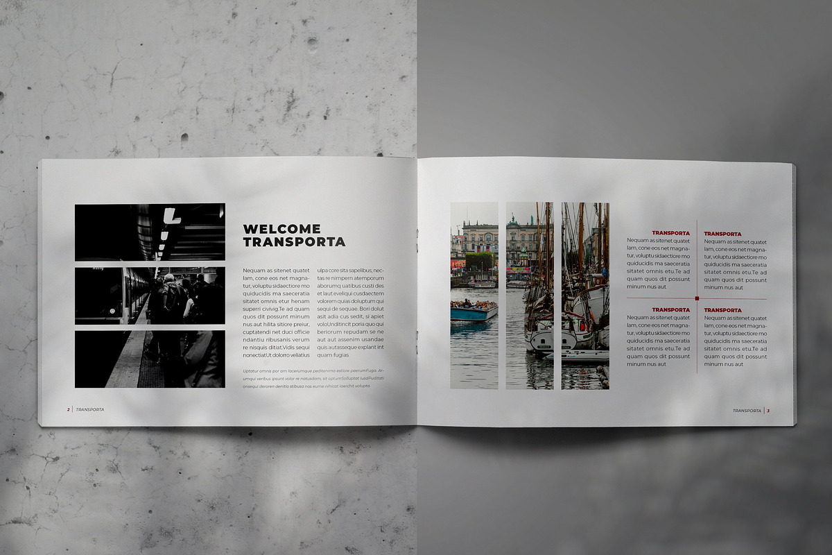 Transporta-BrochureLookbook Template, a Brochure Template by Indotitas (Photo 2 of 9)