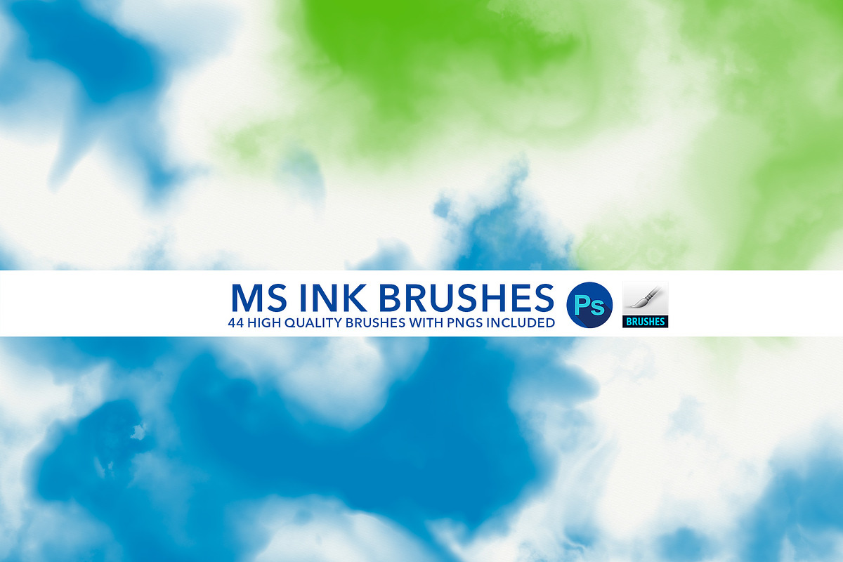 44 Ink Brushes for Photoshop, a Brush Add-On by Creative Graphics (Photo 6 of 7)