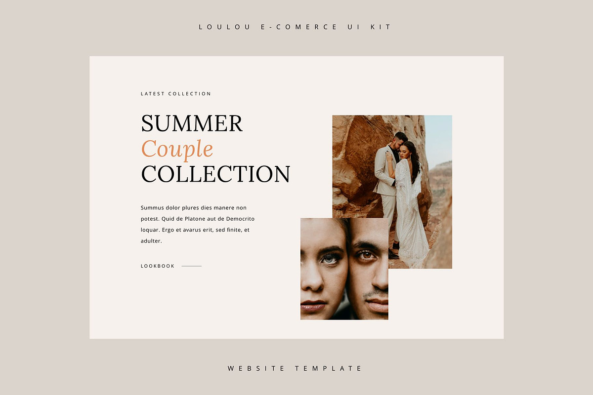 Loulou | Fashion E-commerce Template, a Landing Page Template by Skolastika Phoebe (Photo 2 of 11)
