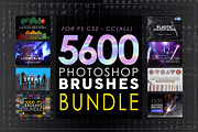 5600 Photoshop Brushes Bundle, a Brush Add-On by ArtistMef (Thumbnail 1 of 48)