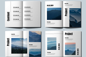 Portfolio Magazine Template Layout