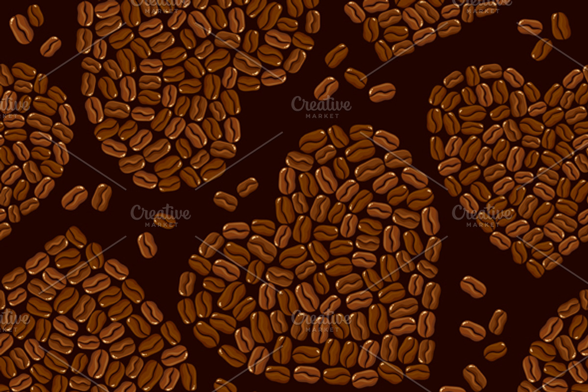 3 Seamless patterns with coffee preview 2