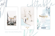 CANVA Watercolor Instagram Pack, a Social Media Template by Eviory (Thumbnail 7 of 10)