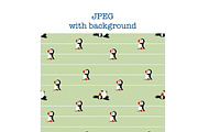 Watercolor Puffin Seamless Pattern, an Animal Illustration by Oleksandra Illustrates (Thumbnail 12 of 13)