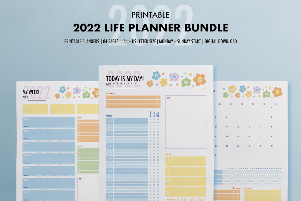 Life Planner Bundle 2022, a Templates & Theme by SizenS (Photo 4 of 5)