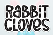 Rabbit Gloves | Script Font, a Script Font by Scratchones (Thumbnail 1 of 8)