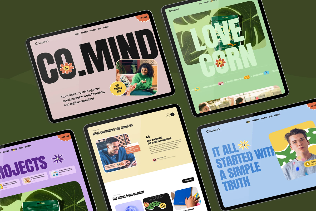 Creative Design & Digital Marketing, an UI Kit Template by Creative Perspective (Photo 4 of 6)
