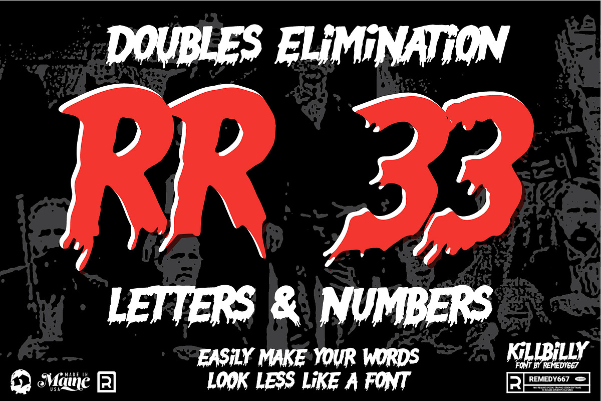 Killbilly - Rotating Horror Font, a Handwritten Font by Remedy667 (Photo 5 of 7)