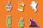 Halloween Cute Sticker Set, a Templates & Theme by studiogstock (Thumbnail 3 of 5)