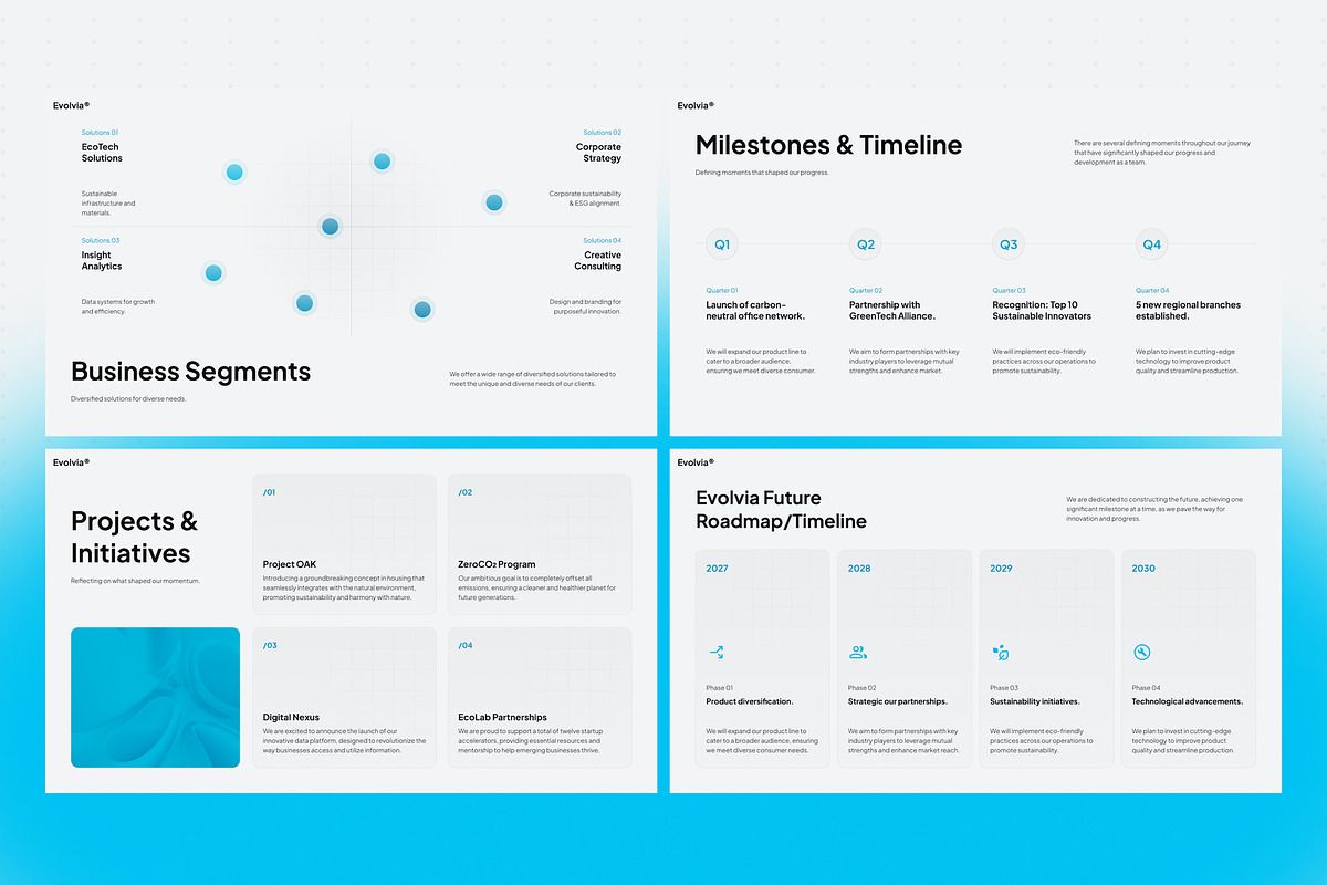 Annual Report Powerpoint Template, a Presentation Template by Eklip Studio (Photo 4 of 5)