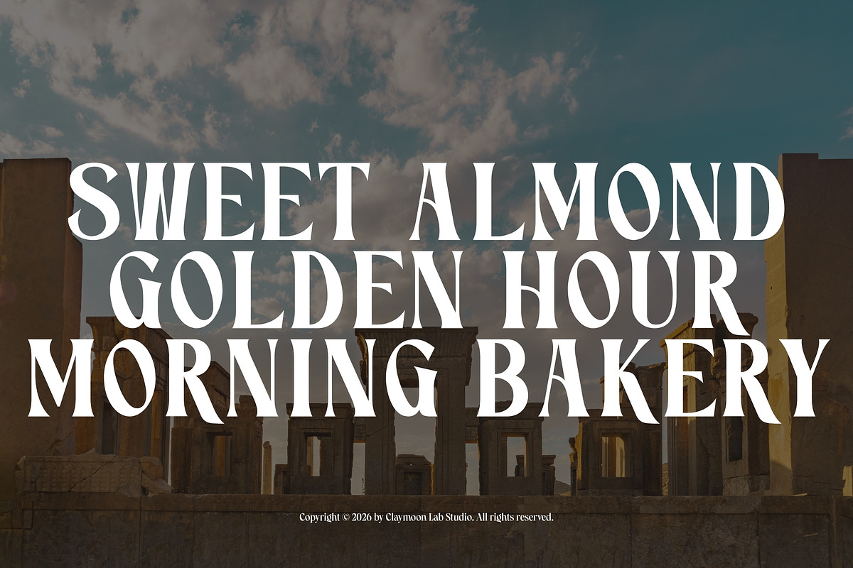 Oakhaven — Bold Retro Luxury Serif, a Serif Font by Claymoon Lab (Photo 3 of 7)