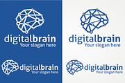 Digital Brain Logo Template, a Branding & Logo Template by Dizaino-paslaugos (Thumbnail 3 of 3)