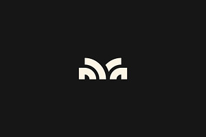 M Monogram Logo Design Vector