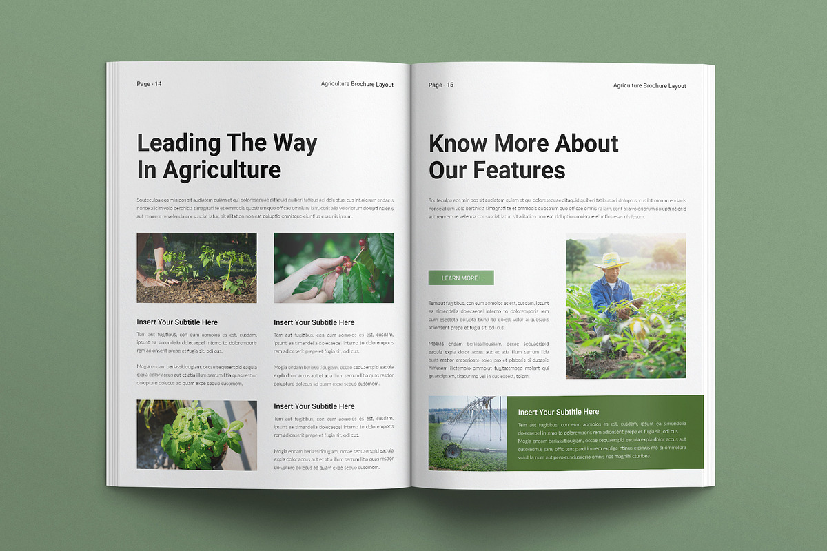 Digital Agriculture Brochure Layout, a Brochure Template by TemplatesForest (Photo 7 of 8)