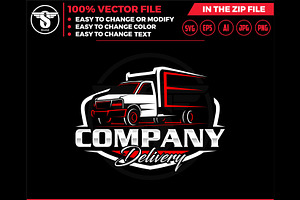 Delivery Truck Service Logo Template