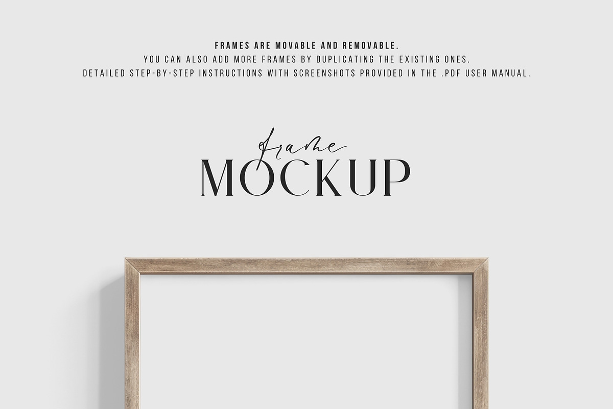 5:7 A4 Frame Mockup PSD PNG 04-01, a Product Mockup by DESIGN BY nube (Photo 5 of 6)