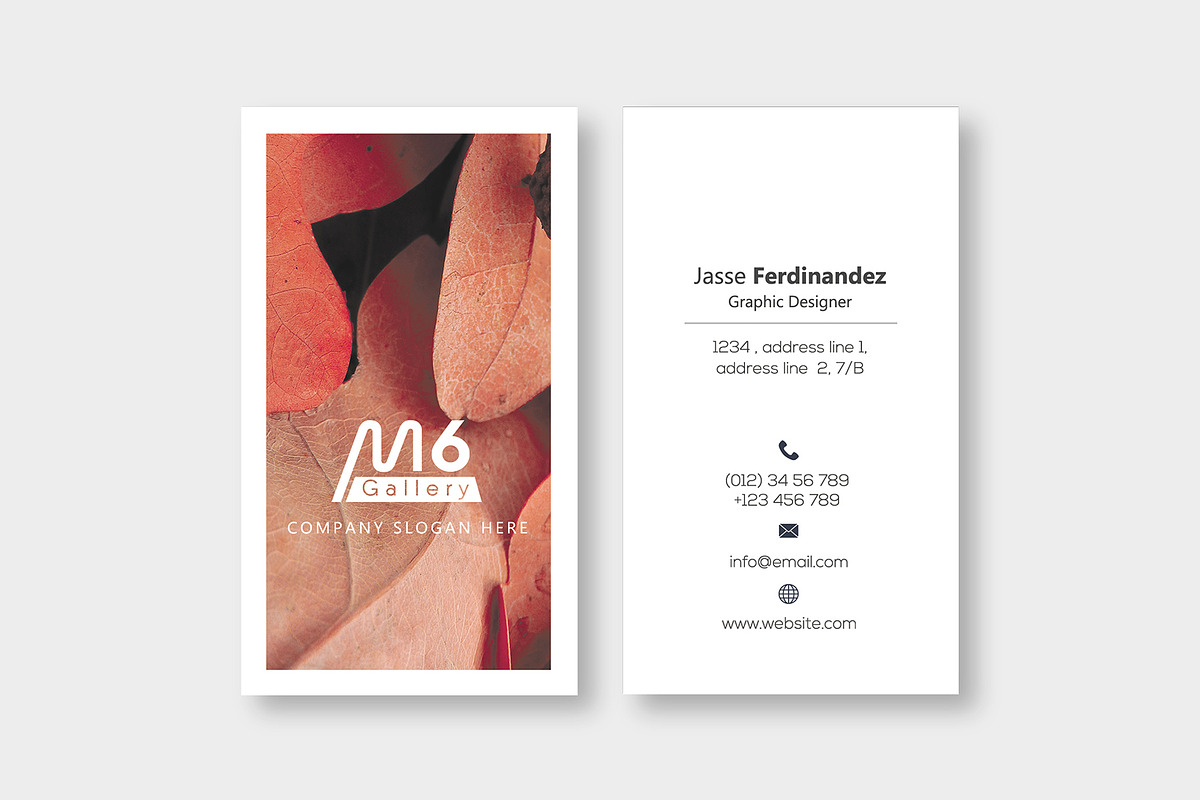 Nature Business Card Template- S44, a Business Card Template by M6 Gallery (Photo 2 of 5)