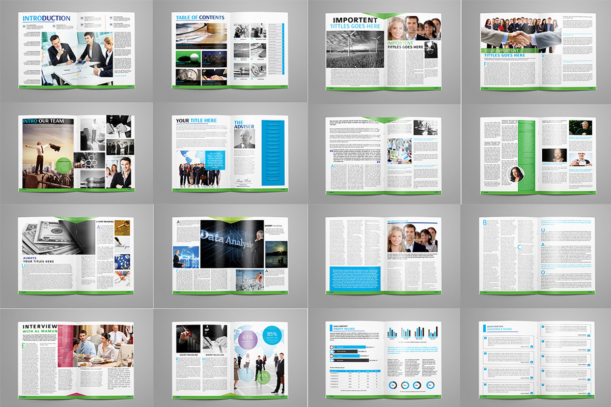 Magazine Bundle_10 Template_V01, a Magazine Template by Layout Design