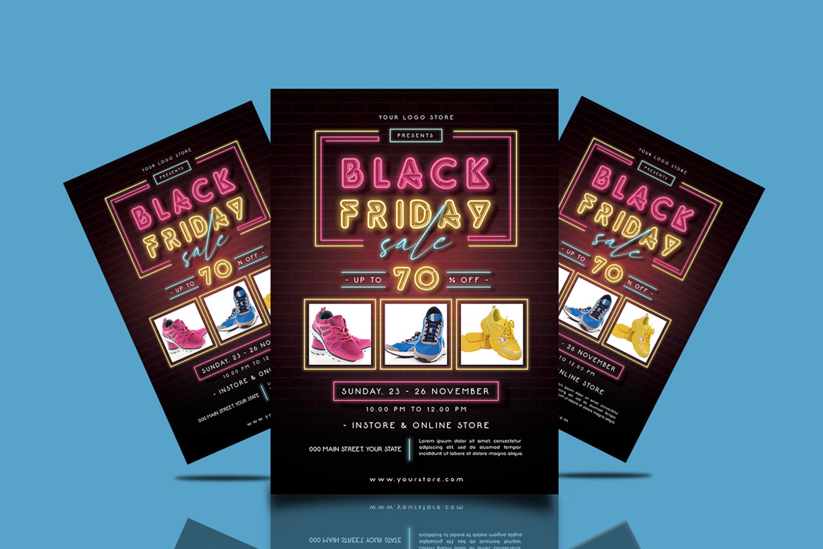 Black Friday Sale Set, a Flyer Template by Totem Design Studio (Photo 4 of 5)