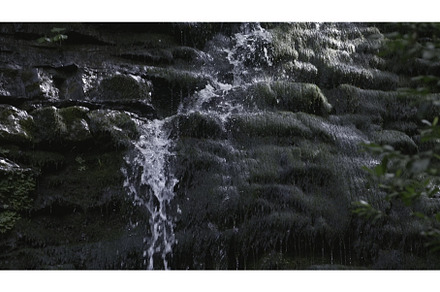 Beautifully falling water from rocks, a Nature Photo by Media Whale Stock
