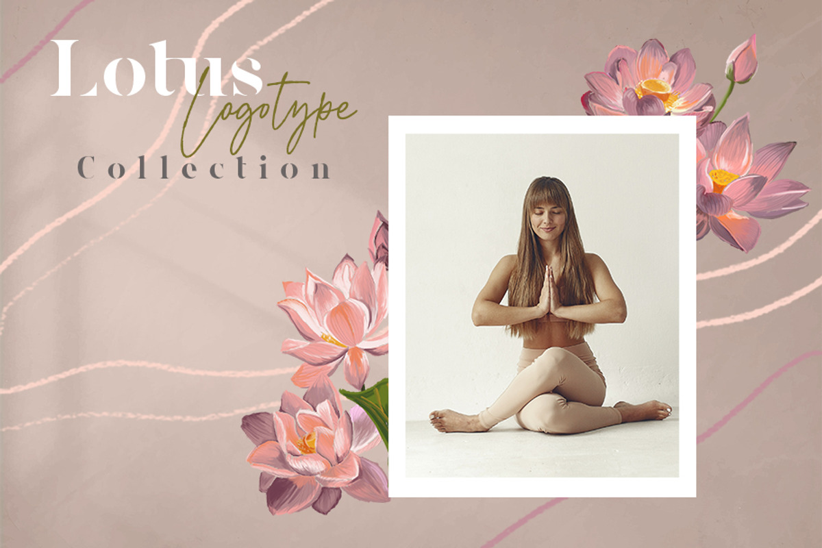 Lotus Logotype Collection Clip art, a Decorative Illustration by CpandoShop (Photo 5 of 5)
