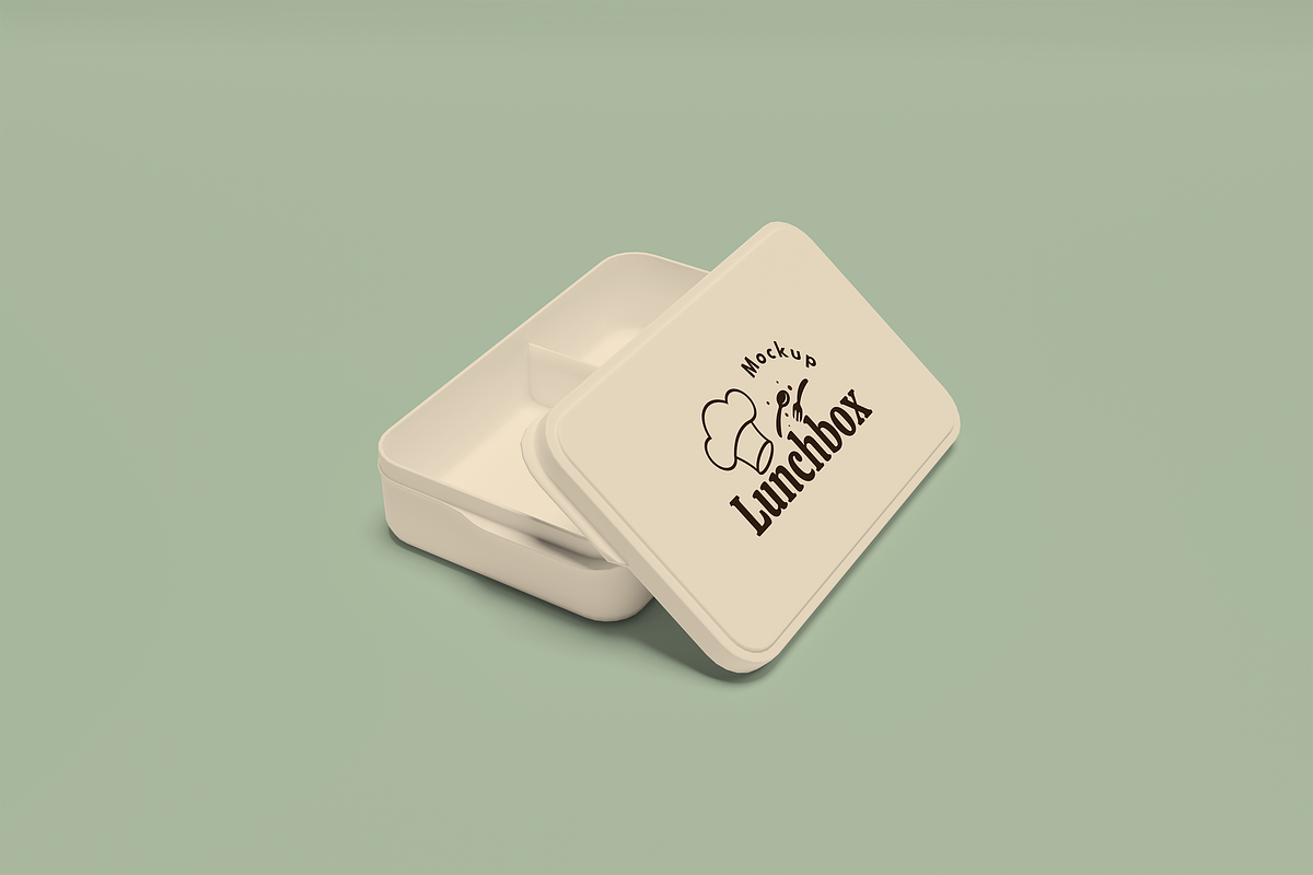 Lunch Box Mockup, a Packaging Mockup by xavier_studio (Photo 3 of 5)
